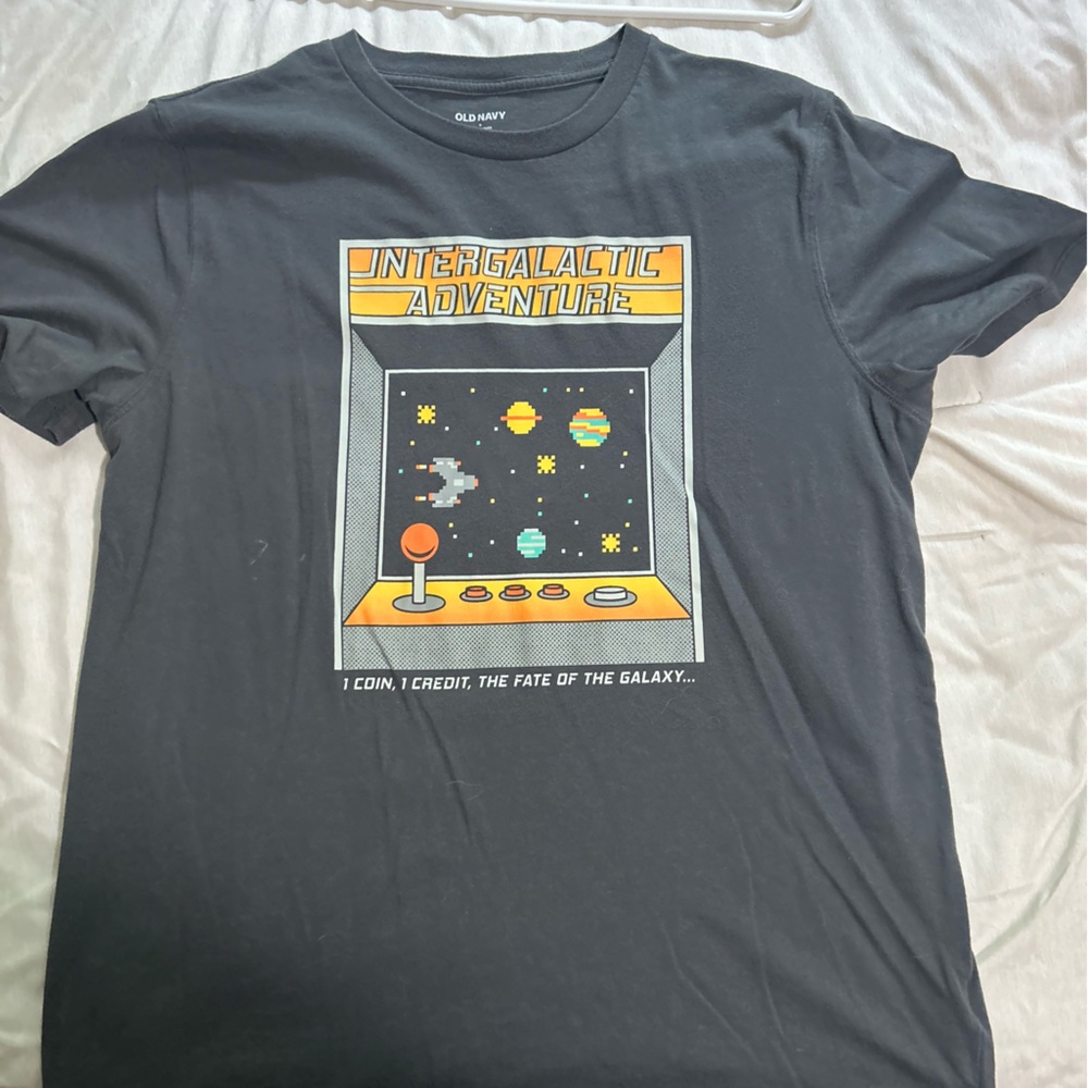 Old Navy Black Space Arcade T-Shirt